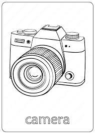 Print camera coloring page (b/w) print camera coloring page (color) a video camera is a camera used for electronic motion picture acquisition, initially developed by the television industry but now common in other applications as well. Hand Drawn Camera Coloring Pages Pdf
