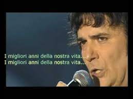 Renato Zero I Migliori Anni Della Nostra Vita Canzoni Canzone Youtube