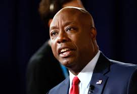 Tim Scott has tense back-and-forth with New Hampshire voter over support  for Trump
