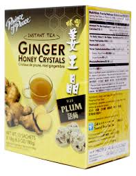 Green tea flavored with lemon juice, fresh ginger, and honey is a quick and easy drink with calming properties you can enjoy on a detox. Prince Of Peace Instant Plum Ginger Honey Crystals Tea 10 Sachets X 18 Coco Island Mart