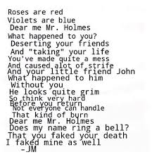 Pin By Musicalnerdything On Nerd Roses Are Red Violets Are Blue Roses Are Red Poems Sherlock