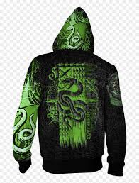 Slytherin House Zip Up Hoodie Fullprinted Zip Up Hoodie Metallica Phantom Lord Hoodie Clipart 2582494 Pikpng