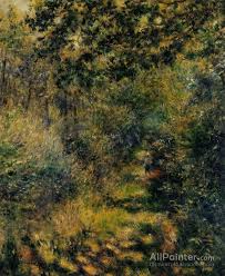 Pierre Auguste Renoir Path Through The Woods Oil Painting Reproductions For Sale Renoir Paintings Pierre Auguste Renoir Claude Monet
