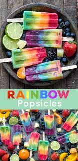 Rainbow Popsicles Rainbow Popsicles Homemade Popsicles Popsicle Recipes