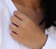 14K Thin Ring, 14K Twist Ring, 14K Gold Ring, Gold Ring, Dainty Gold Ring, Stacking Ring, Gold Stack Ring, Minimalist Ring, Thin Gold Band