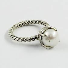 Pearl Stone Designer 925 Sterling Silver Ring For Girls Womens Rings For Girls 925 Sterling Silver Ring Silver Rings