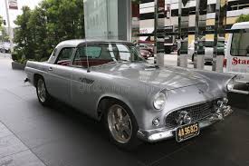 Image result for Silver Gray 1956 Thunderbird