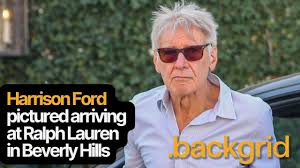 Harrison Ford Makes a Stylish Visit to Ralph Lauren on Rodeo Drive - YouTube