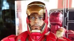 Custom Robert Downey Jr. Head Sculpt for Hot Toys Iron Man Mk 9 1/6 Scale  Limited Edition Figure