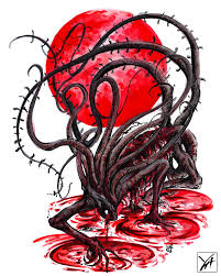 Its body is mainly a large human spine and ribs. Bloodborne Inked 2020 Moon Presence Imaginarydarksouls