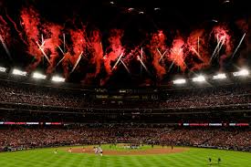 The game between the nationals and the san diego padres was suspended and resumed sunday afternoon. Mlb Playoffs Nationals Fans Revel In Victory Ready For World Series