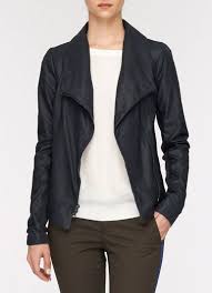 This Paper Leather Jacket Is By Vince It S On My Wish List Hoping It Goes On Sale Scuba Jacket Vince Leather Jacket Clothes