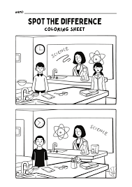 spot the difference printable worksheets for kids free pdf