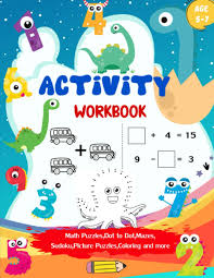 Some students love math — others not so much. Activity Workbook Age 5 7 Activity Book Game For Kids Math Puzzles Picture Puzzles Mazes Sudoku Coloring And More Sladey Kindred 9798695936544 Amazon Com Books