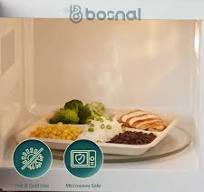 Bosnal - Sugarcane Bagasse Compostable Trays, 10 inch 5-Compartment, Rectangle - 50