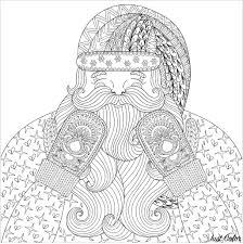 These christmas coloring pages are dedicated to adults. Santa Claus Zentangle Art Novocom Top