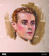 English: William Bruce Ellis Ranken (1881-1941) British. Portrait of a  Young Boy, Watercolour, Unframed, 23” x 16”, and another three by the same  artist (4). . before 1941. William Bruce Ellis