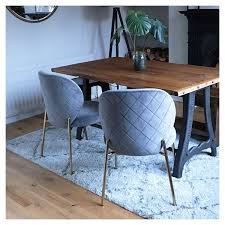 Elisa Wingback Dining Chair Velvet Upholstered Charcoal Grey In 2020 Dining Chairs Wingback Dining Chair Dining Room Chairs