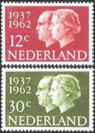 Postzegels met variabele waarden zijn in nederland uitgegeven sinds 1989. Juliana En Bernhard 25 Jarig Huwelijksfeest 1962