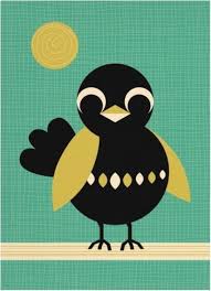 Greeting Card Bird By Miss Honeybird From Www Kidsdinge Com Https Www Facebook Com Pages Kidsdingecom Origineel Speelgoe Vogel Kunst Posterafdrukken Poster