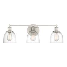 It is possible to pair brushed finish faucets with brushed finish lighting. Home Decorators Collection Evelyn 3 Light Brushed Nickel Vanity Light Hb2586 35 The Home Depot