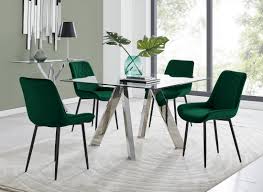 This dining room table is made with solid, dependable steel and wood, and the plastic bottoms of the. Lugano Square Dining Table And 4 Pesaro Black Leg Chairs Furniturebox Uk