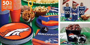 Nfl Denver Broncos Party Supplies Decorations Party Favors Party City Broncos Party Superbowl Party Denver Broncos
