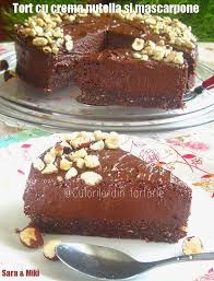 Tort Cu Crema Nutella Si Mascarpone Culorile Din Farfurie Nutella Cake Desserts Food