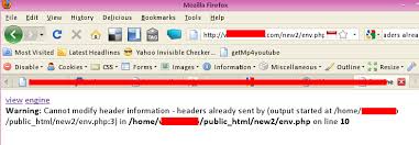 Menurut pemahaman saya, html adalah kerangka yang. Php Header Warning Cannot Modify Header Information G3n1k S Blog