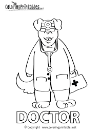 More than 2500 free printable coloring pages for children. Doctor Coloring Page A Free Educational Coloring Printable