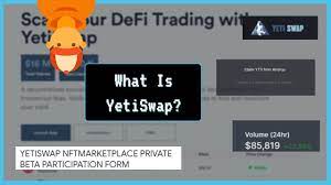 Yeti Swap The Yield Farming Exchange With An Nft Marketplace Youtube