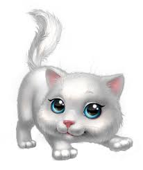 Cute White Kitten Png Clipart Image Cute Animals Cat Art Cat Drawing
