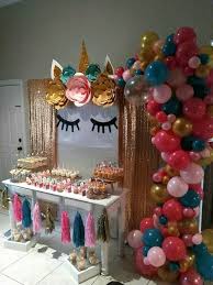 Unicorn Dessert Table Glittery Unicorn Backdrop Birthday Decorations Unicorn Theme Party Birthday Backdrop