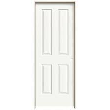 Jeld Wen 24 In X 80 In Coventry White Painted Left Hand Smooth Molded Composite Mdf Single Prehung Interior Door Thdjw136300035 The Home Depot Prehung Interior Doors Doors Interior Prehung Doors