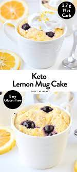 Keto Lemon Mug Cake Gluten Free Dairy Free Recipe Lemon Mug Cake Mug Recipes Gluten Free Mug Cake