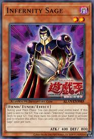 For example, when kalin played his infernality fiend in episode 33, he then later called it by its tcg name when dueled yusei again (ep. Infernity Sage By Alanmac95 On Deviantart