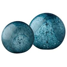 Affordable and search from millions of royalty free images, photos and vectors. Jamie Young Company Set Of 2 Blue Cosmos Decorative Glass Balls 9