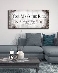 Family Wall Art You Me The Kids We Got This Wood Frame Ready To Hang Wall Decor Living Room Home Decor Family Wall Decor