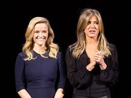 Reese witherspoon and jennifer aniston keep popping up in the news together. Jennifer Aniston And Reese Witherspoon Recreated Their Famous Friends Scene The Independent The Independent