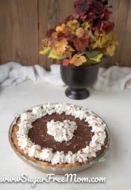 Top with whipped cream before serving. Sugar Free Keto Chocolate Cream Pie Low Carb Nut Free Gluten Free