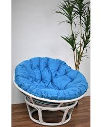 Find many great new & used options and get the best deals for blazing needles papasan outdoor ottoman cushion at the best online prices at ebay! Papasan Chair Rattan White Blue Cushion Living Emporium