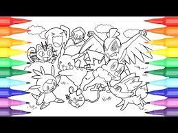 Here is a collection of 20 printable pikachu coloring pages for your kids. Pokemon Coloring Book Pages For Kids Speed Coloring Pikachu And Friends Youtube