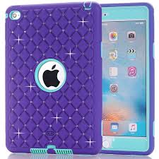 For Apple Ipad Mini 4 Case Luxury Shockproof Heavy Duty Silicone Hard Covers For Kids Girls 3 In 1 Protective S Apple Ipad Mini Ipad Mini Instagram Iphone Case