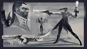 Lucian The Purifier Video Games Artwork League Of Legends Characters Concept Art Game Concept Art