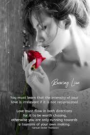 Dont find yourself desparate in any relationship.Love is not fustrating but  is reciprocating