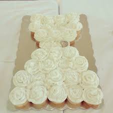 Strapless Cupcake Wedding Dress Wedding Dress Cupcakes Cupcake Cakes Wedding Cupcakes
