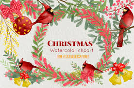Download Watercolor Christmas Flower And Red Bire Graphic By Suda Digital Art Creative Fabrica Yellowimages Mockups