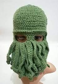 It was knit by craftypa, and she's also made one in red. Amazon Com Tentacle Octopus Cthulhu Knit Beanie Hat Cap Wind Ski Mask Green Color Everything Else