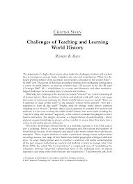 You probably know that george washington was the first president of the united states and that the u.s. Pdf Considering The Hidden Challenges Of Teaching And Learning World History
