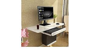 Well if you reading this one your in luck! Zyy Folding Table Desktop Paint Computer Desk Three Piece Suit Wall Mounted Computer Desk Household Shelves White Size Optional Folding Desk Size 100 Cm Amazon De Home Kitchen